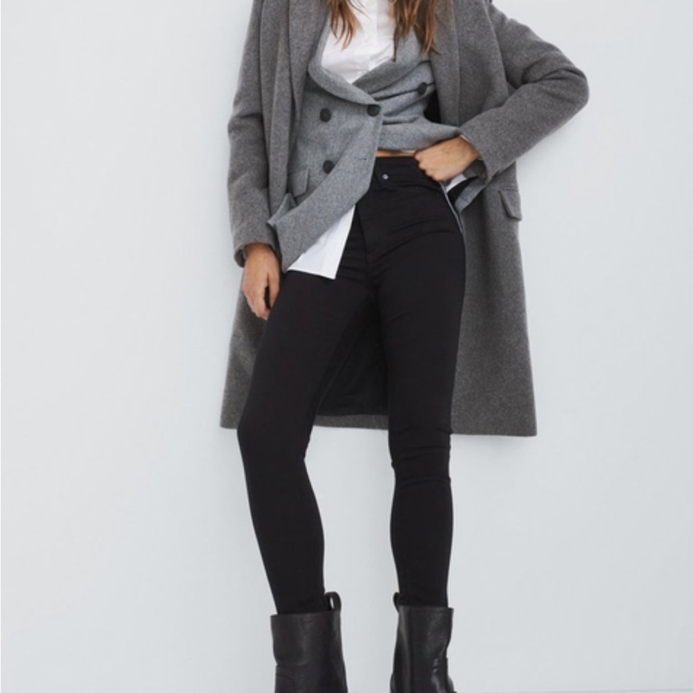 Rag & Bone Sz 25 Nina High-Rise Skinny Jeans in Black
